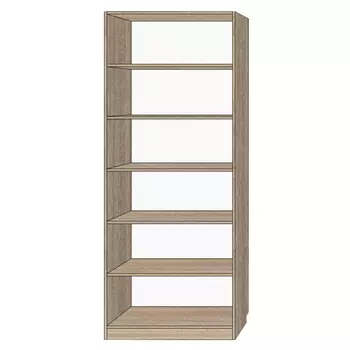 стеллаж 6 полок 800х280х2010мм дуб сонома ЛДСП