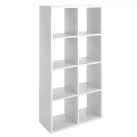 стеллаж 8 полок МИКСИТ 1372х315х700мм белый ЛДСП