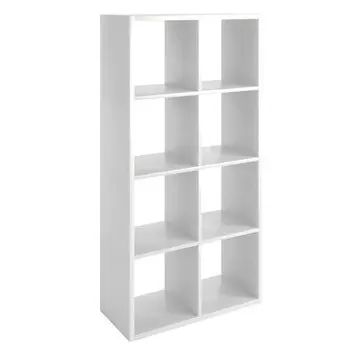 стеллаж 8 полок МИКСИТ 1372х315х700мм белый ЛДСП