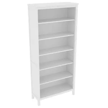 стеллаж Кантри 6 полок 900х370х1970мм белый сосна