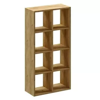 стеллаж миксит 8 ячеек 1372х315х700мм ЛДСП дуб крафт золотой