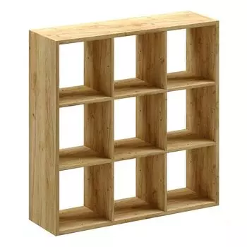 стеллаж миксит 9 ячеек 1037х315х1036мм ЛДСП дуб крафт золотой