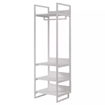 стеллаж модульный Бастет 600х480х1930мм белый металл/ЛДСП