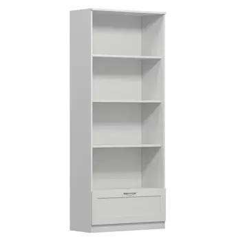 стеллаж СИРИУС 1 ящик 782x1900x348мм белый ЛДСП