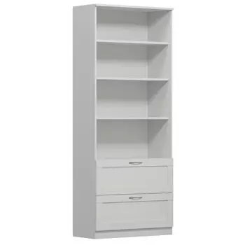 стеллаж СИРИУС 2 ящика 782x1900x348мм белый ЛДСП