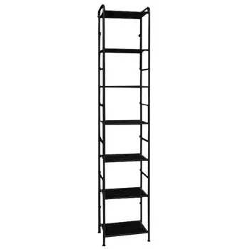 стеллаж Валенсия 17 460х306х2255мм черный металл