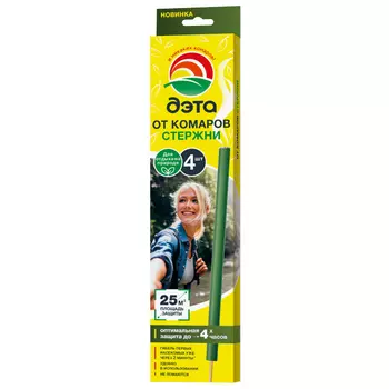 стержни ДЭТА от комаров и летающих насекомых 4шт.