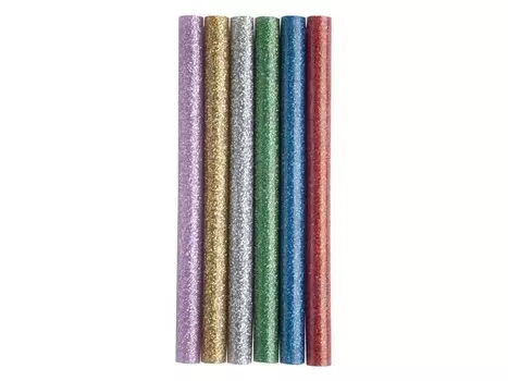 стержни клеевые ПРАКТИКА 7х100мм 12шт 6 цветов металлик