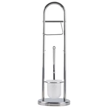 стойка для туалета РЫЖИЙ КОТ B0813 металл/пластик хром/белый