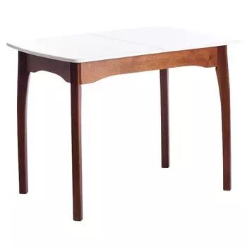 стол раздвижной CATERINA 1000х700х750мм бук/мдф коричневый/белый