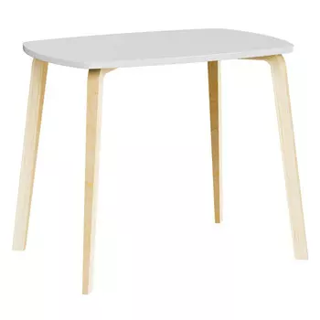 стол ЭРА 900х600х750мм белый/водный МДФ