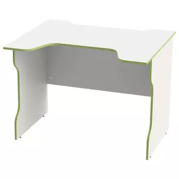 стол компьютерный ВАРДИГ K2 1000x750x820мм белый/лайм ЛДСП