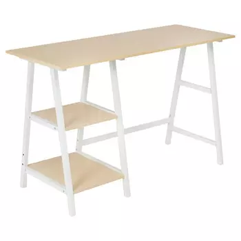стол компьютерный WD-02 бежевый ЛДСП/металл