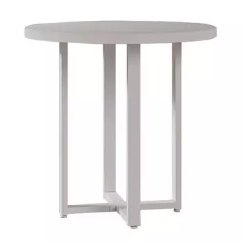 стол нераздвижной круглый Элия Тондо 780х750мм белый металл/ВЛДСП