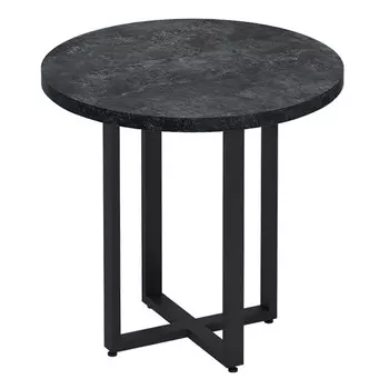 стол нераздвижной круглый Элия Тондо 780х780х750мм Бетон темный ВЛДСП/металл