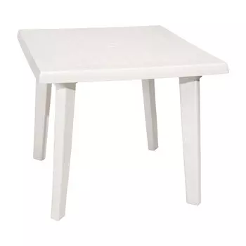 стол квадратный 80х80х72см складной белый пластик