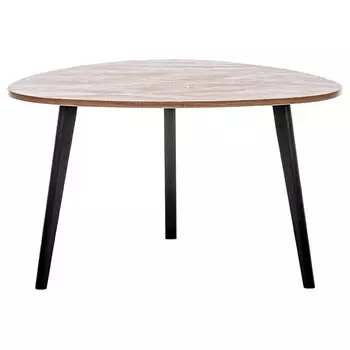 стол Leset Квинт журнальный 780х780х448мм бронза/черный