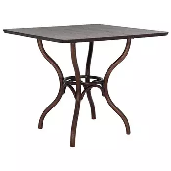 стол Leset Тор квадратный 890x890x750мм коричневый