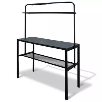 стол мини-кухня 1200х500х1710/890мм мрамор файерстоун металл/ЛДСП