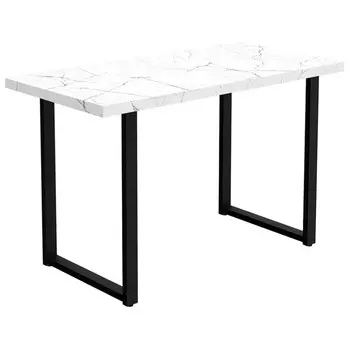 стол нераздвижной Alternative 1200х600х750мм кристалл белый ЛДСП/металл