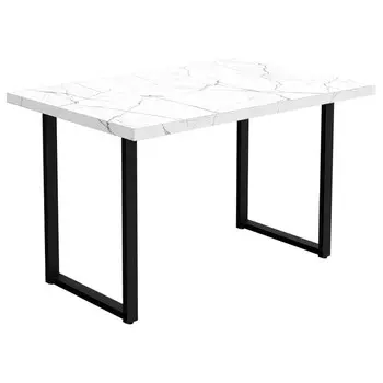 стол нераздвижной Alternative 1200х800х750мм кристалл белый ЛДСП/металл