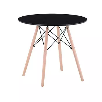 стол NORDIC 800х800х750мм МДФ/дерево черный