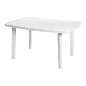 стол овальный KOOPMAN FARO 137х85см белый полипропилен