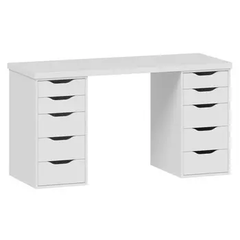 стол письменный Ингар 2/55 1400x750x550мм тамбурат белый