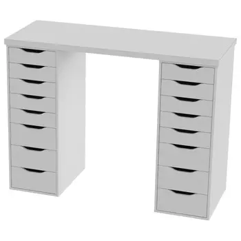 стол письменный Ингар 2/88 1400x1060x550мм белый тамбурат