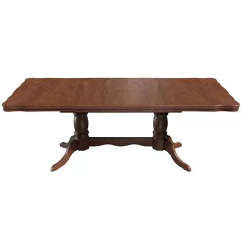 стол раздвижной VERON 900х1600/2090х760мм орех темный МДФ/бук