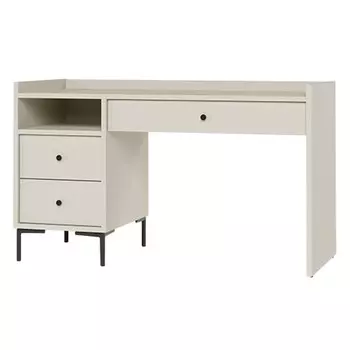 стол с тумбой Teravvio 1400х400х830мм серый шелк ЛДСП