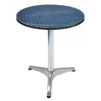 стол садовый круглый алюминий 60х70см