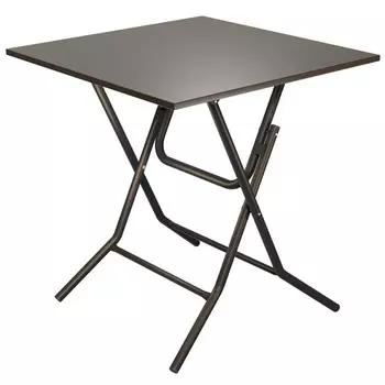 стол складной РИВЬЕРА 700х700х750мм металл/ЛДСП черный