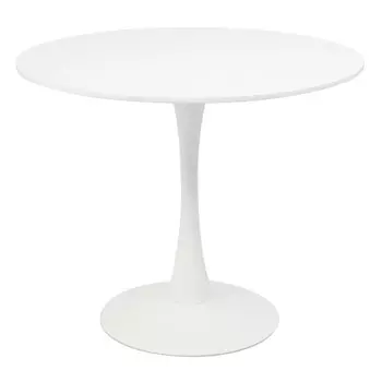 стол нераздвижной круглый TULIP белый мдф/металл