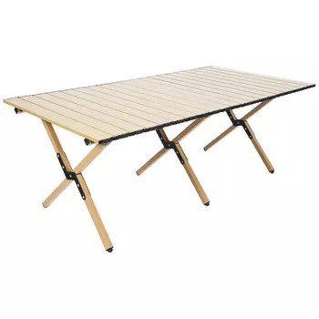 стол туристический складной 1200х600х400мм коричневый сталь