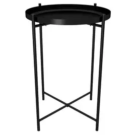 стол журнальный 376х376х515 черный муар