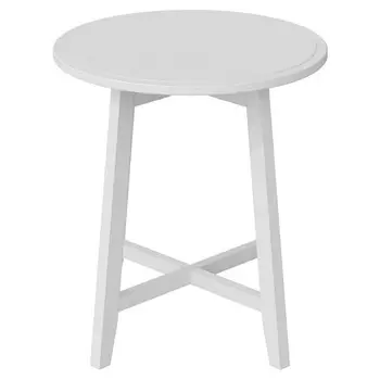 стол журнальный NEO 2 490х490х510мм белый матовый МДФ/бук