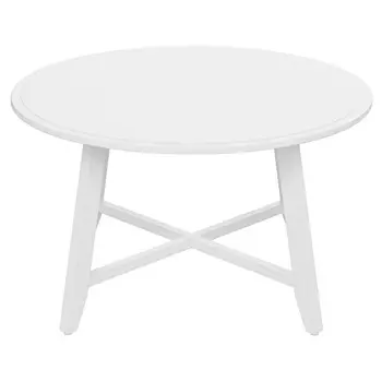 стол журнальный NEO 3 900х900х480мм белый матовый МДФ/бук