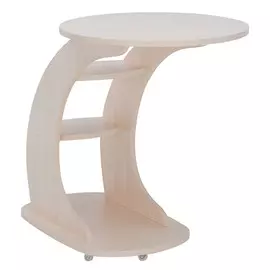 стол журнальный Стелс 500х750х670 молочный дуб