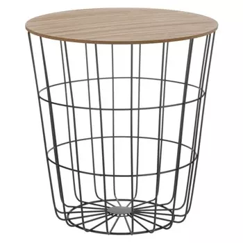 столик журнальный KOOPMAN HZ1200160 390Х410мм черный металл/дерево