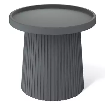 столик журнальный Sheffilton SHT-CT94 500х500х450мм темно-серый пластик