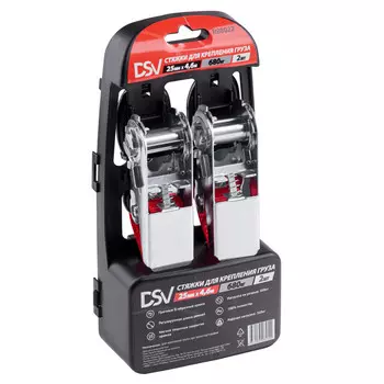 стяжка для крепления груза DSV 25мм 4,6м 0,68т 2шт