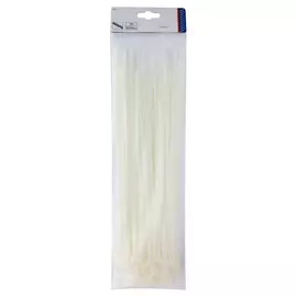 стяжка кабельная 300х4,8мм 100шт белый