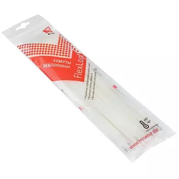 стяжка кабельная EKF 140х3.6мм белая (100шт)