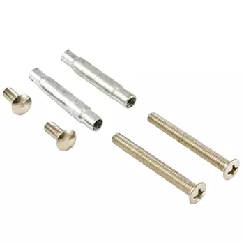 стяжки для дверных ручек на планке М4 хром