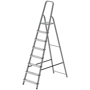 стремянка односекционная НОВАЯ ВЫСОТА Серия 100 8 ступеней стальная
