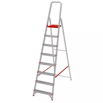 стремянка односекционная НОВАЯ ВЫСОТА Серия 300 8 ступеней алюминиевая