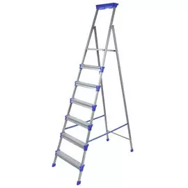 стремянка стальная Ника 7 ступеней с лотком для инструментов