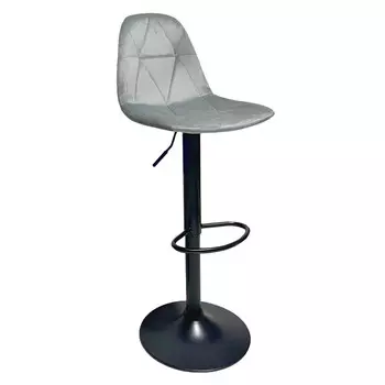 стул барный INGEMAR 440х470х990(1200)мм ткань/металл серый