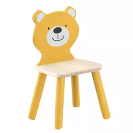 стул детский МЕДВЕЖОНОК 300х270х530мм массив выбеленная береза